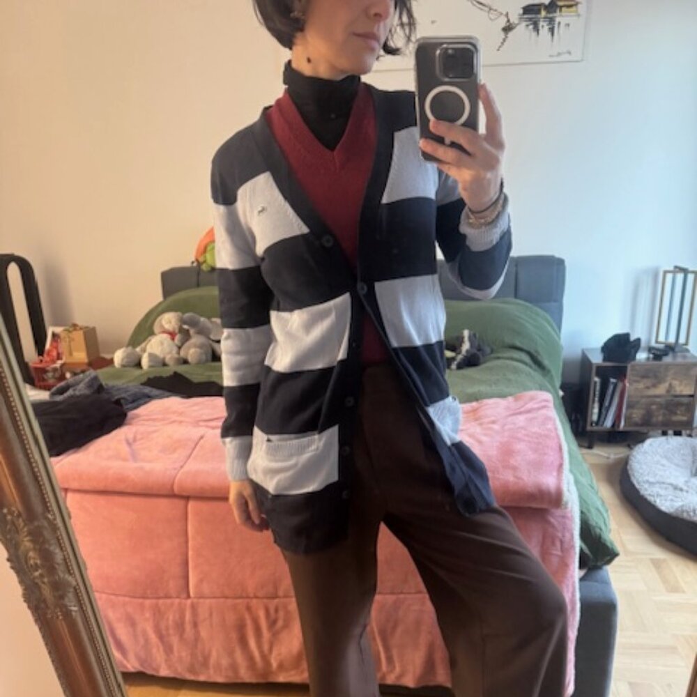 Lacoste striped sweater